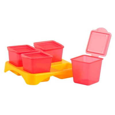 Контейнеры для хранения еды Tubik 4 шт Lubby 15930 1